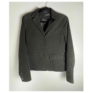 Theory‎ Women's Hunter Green Corduroy Notched Label Blazer Jacket Size 8